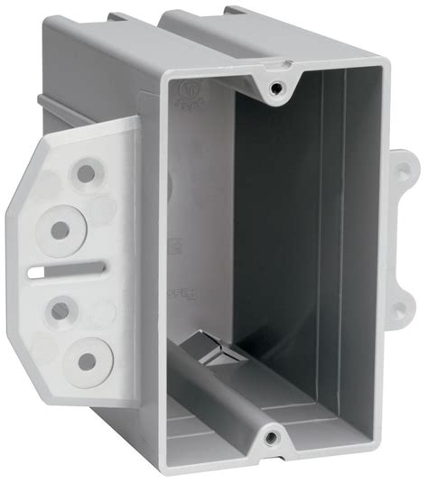 receptacle box for steel studs|electrical box to stud insert.